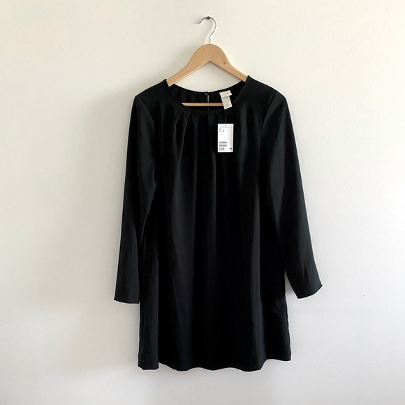 H&M NWT Dress - Long-sleeved Dark Green Size 8 - Picture 1 of 4